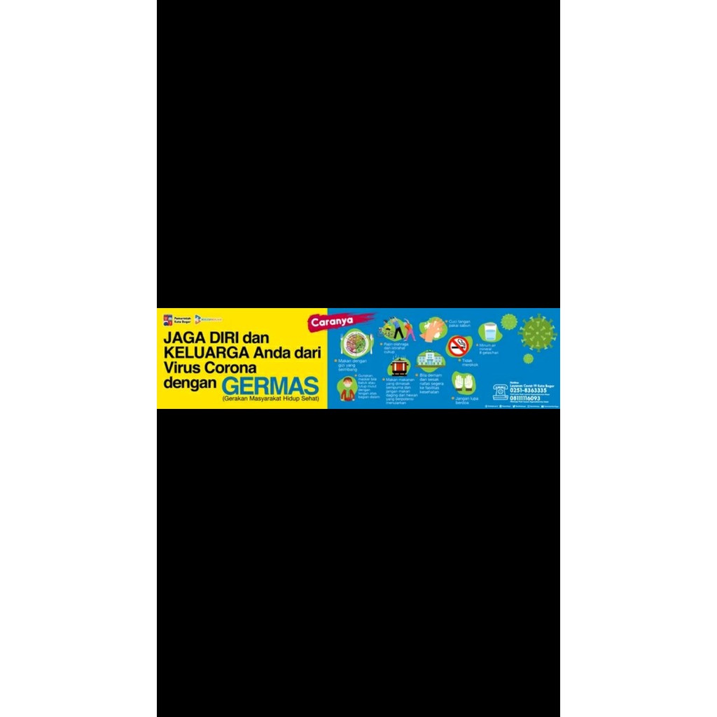 3x1 meter = 11338x3779 pixel; Banner Spanduk Peringatan Covid 3x1 M Shopee Indonesia
