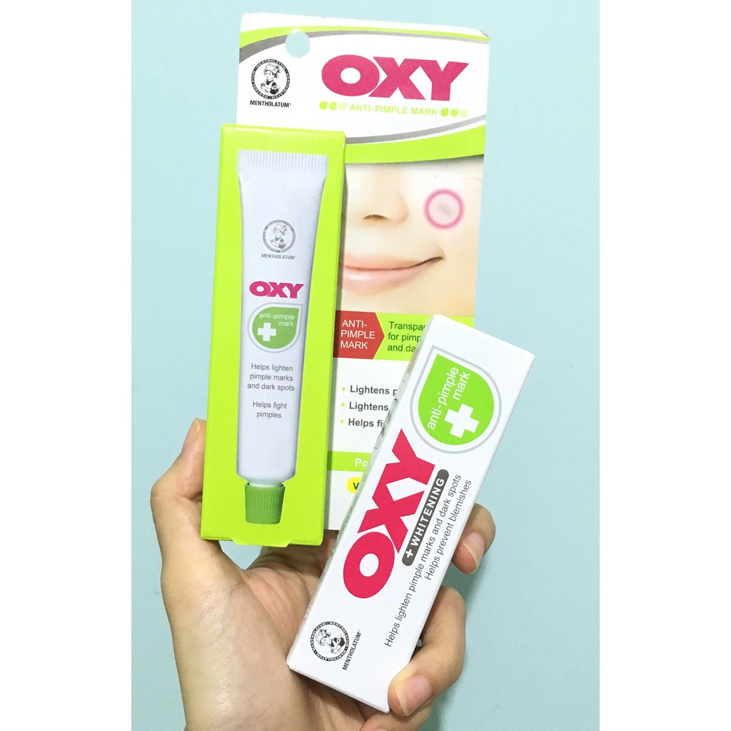 Cara memakainya, oleskan gel pada bagian wajah yang berjerawat, setelah jeda dua menit . Oxy Anti Pimple Mark Whitening Shopee Indonesia