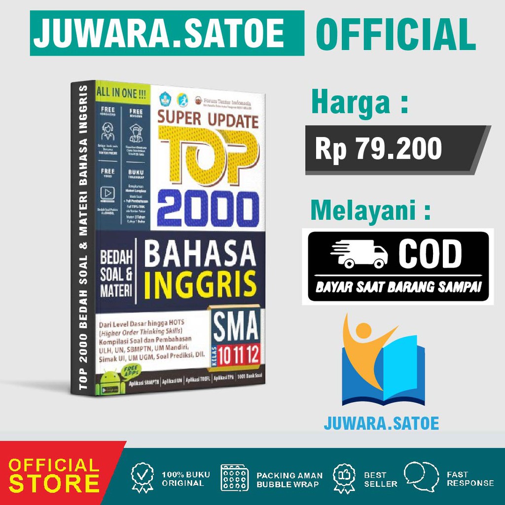 Asah kemampuanmu berbahasa inggris melalui aplikasi ini. Bank Soal Bahasa Inggris Sma Super Update Top 2000 Bedah Soal Materi Bahasa Inggris Shopee Indonesia