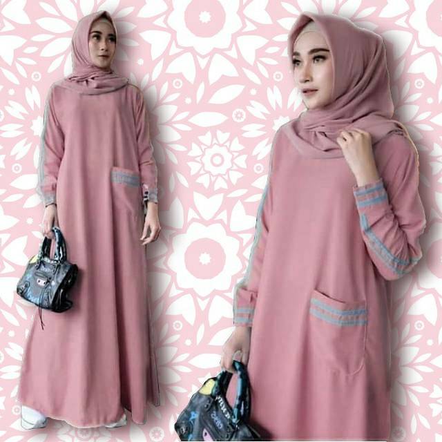 Gamis Wanita Muslim Bonita Bahan Toyobo Ukuran L Xl Xxl Dan Xxxl