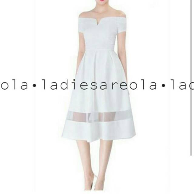 Sabrina Dress Murah Dress Pesta Gaun Dress Formal Casual Elegant Dress Jumbo Big Size Plus Size Shopee Indonesia