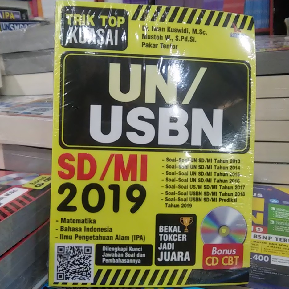 Soal un sd 2019 dan kunci jawaban, bahasa indonesia, matematika dan ipa | ujian nasional atau ujian sekolah sd akan diselenggaarakan lebih . Buku Un Usbn Sd 2019 Trik Top Kuasai Un Usbn Sd Mi 2019 Bonus Cd Cbt Shopee Indonesia