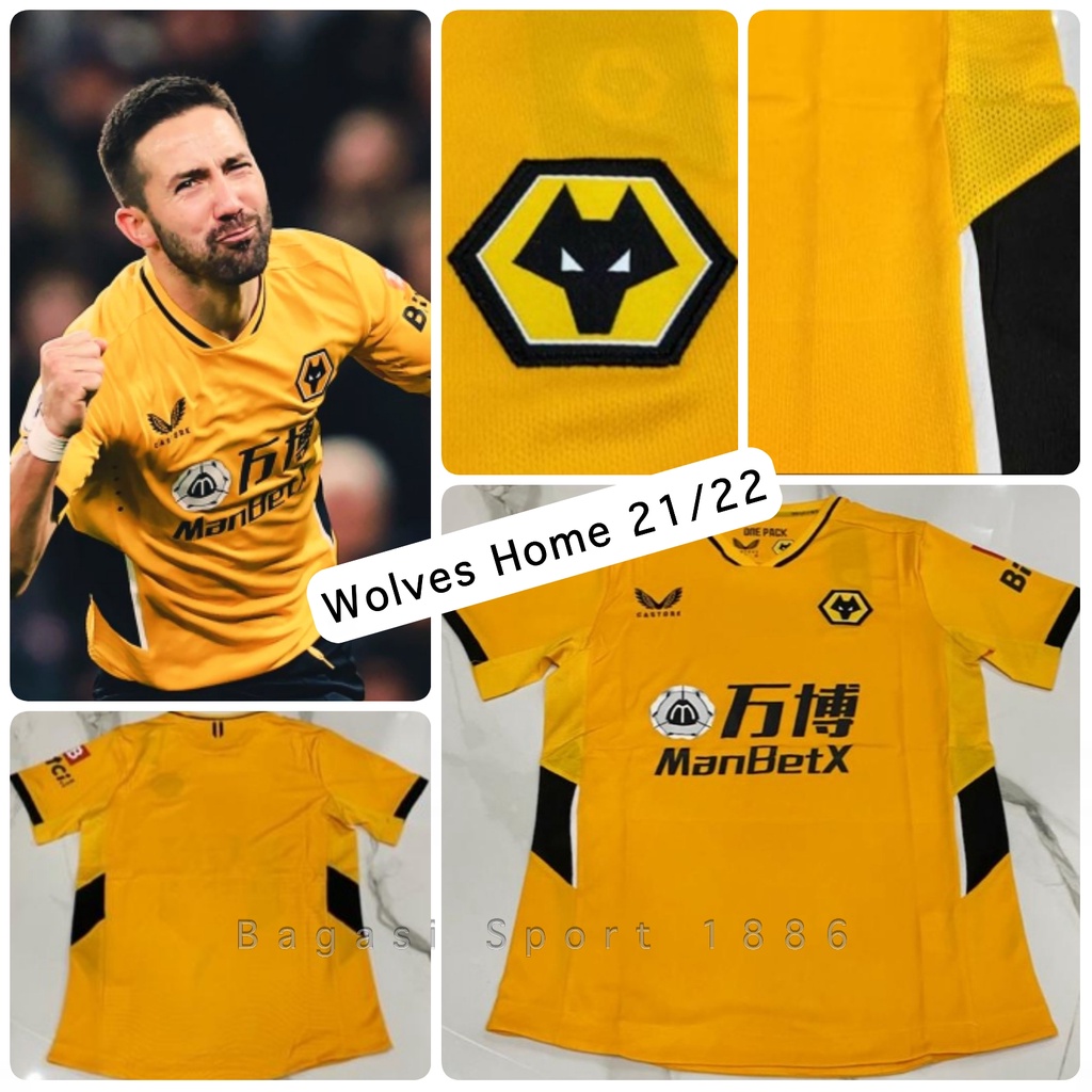 Shop the castore wolverhampton wanderers pro third shirt 2021 2022 from uk's no.1 sports retailer. Jual Jersey Baju Bola Wolverhampton Wanderers Wolves Home Kit Tandang 2021 2022 New Shirt 2021 22 Import Tim Medioker 21 22 Papan Tengah Joao Moutinho Portugal Team Indonesia Shopee Indonesia