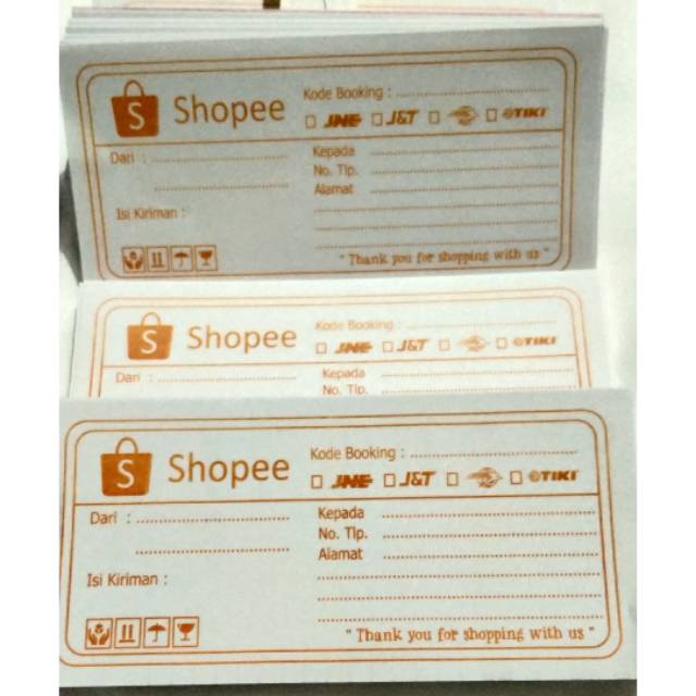 Pahami fungsi serta jenisnya dalam artikel paper.id yang satu ini! Label Nota Pengiriman Shopee Untuk Olshop Shopee Indonesia