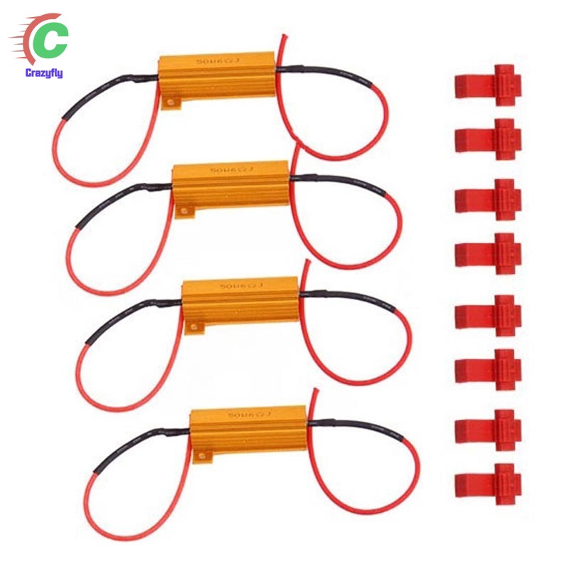 Bayar Di Tempat Crazy 4 Pcs Resistor Tegangan 60hm 50w Untuk Lampu Sein Drl Led