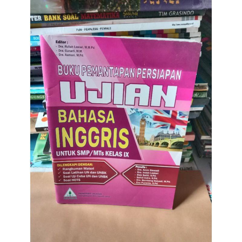 Contoh menerjemahkan «uji coba» dalam konteks: Buku Pemantapan Persiapan Ujian Bahasa Inggris Smp Kelas 3 Shopee Indonesia