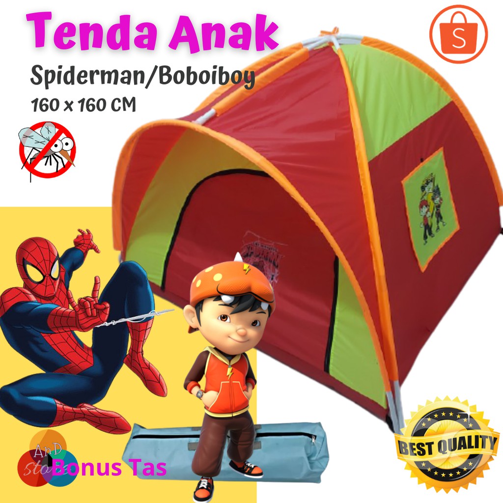 Mewarnai gambar anak pramuka berkemah laki dokter mewarna pramuka buku . Tenda Anak Ukuran 160 X 160 Cm Karakter Spiderman Boboiboy Grosir Tenda Anak Tenda Camping Cod Shopee Indonesia