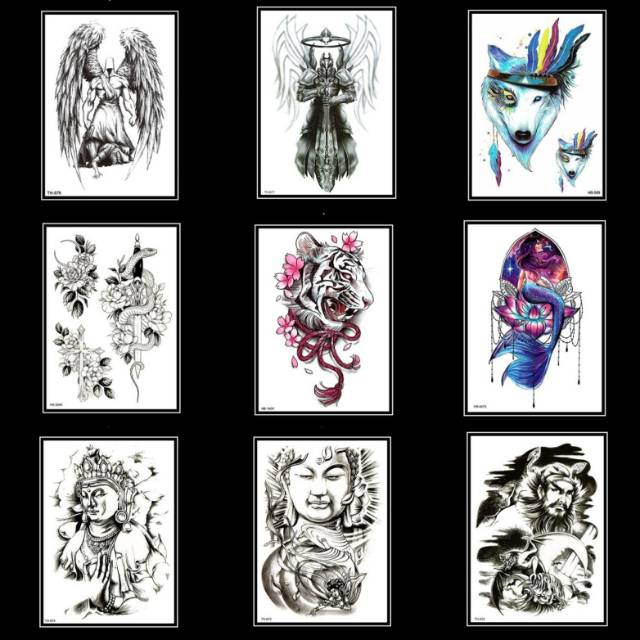 Tatoo Temporary Paper Ink Tatoo Non Permanen Shopee Indonesia