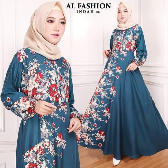 Baju Gamis Wanita Terbaru Gamis Maxi Indah 02 Gamis Bahan Katun