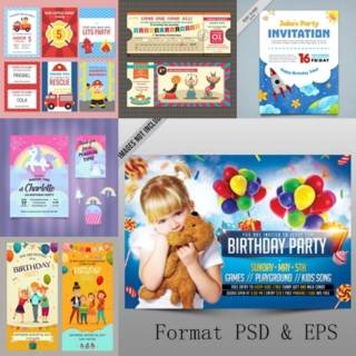 Kids Birthday Invitation Card Kartu Undangan Ulangtahun Anak Shopee Indonesia