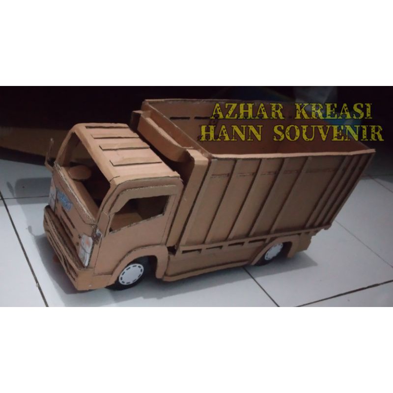 Cara membuat miniatur truk dari kardus ide kreatif youtube. Miniatur Truck Kardus Bisa Oleng Shopee Indonesia