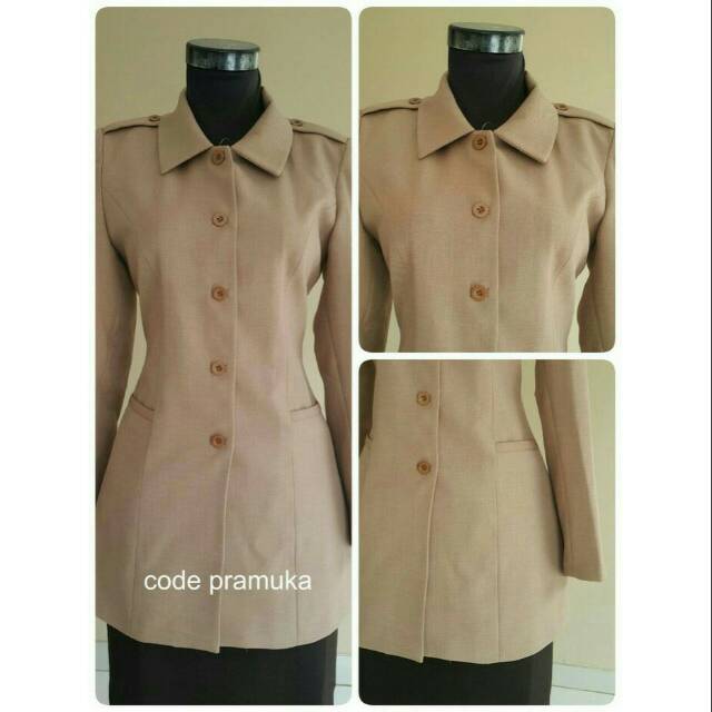 Jual ATASAN BAJU SERAGAM BLAZER GURU PEMBINA PRAMUKA WANITA CANTIK MURAH  KEREN Indonesia|Shopee Indonesia