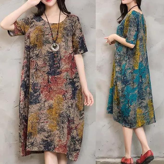 Kualitas Terbaik Dress Model Longgar Wanita Big Size Dress Maxi Longgar Import Sale Shopee Indonesia