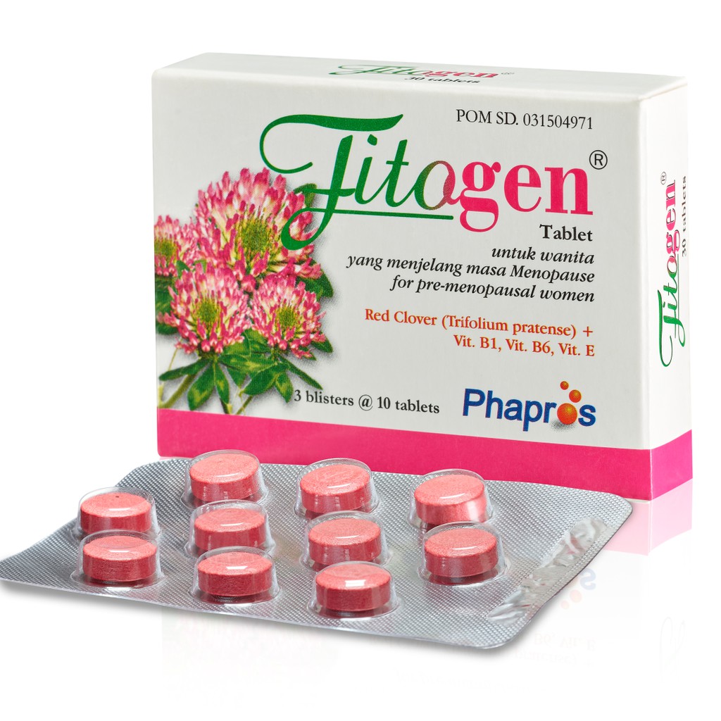 Jual ( menopause ) fitogen 1box isi 30 tablet salut selaput  Indonesia|Shopee Indonesia