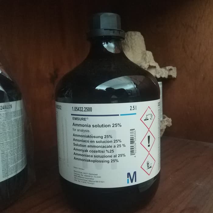 Ammonia solution 25% 1.05432.2500 | Shopee Indonesia