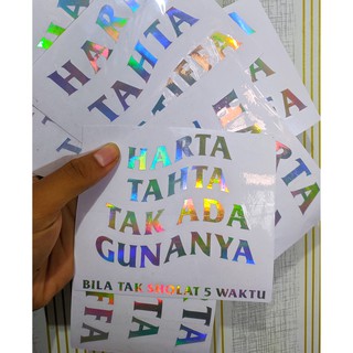 Stiker Harta Tahta Custom Shopee Indonesia