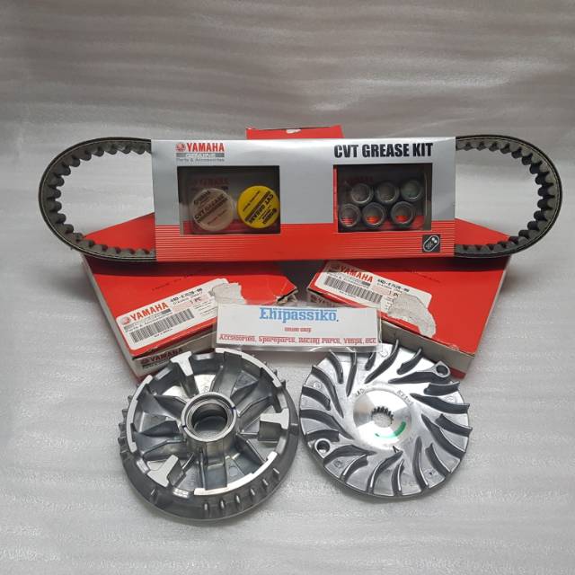 Xeon rc dan gt 125, basis mesin sama. Paket Cvt Yamha Xeon Xeon Rc Xeon Gt 125 Original Yamaha Rumah Roller Vanbelt Kit Kipas Roller Shopee Indonesia