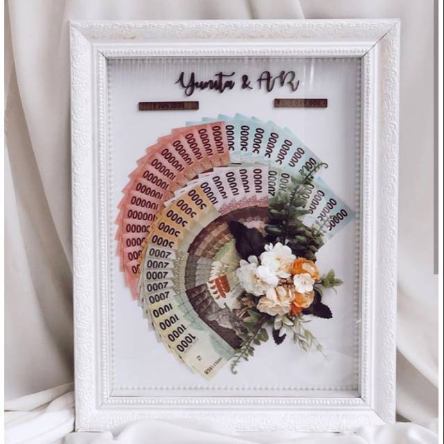 Yang bakal nak bernikah, frame your memory and mas kahwin with us!!. Mahar Frame Mahar Pigura Mahar Rustic Uang Type Kipas Mas Kawin Shopee Indonesia