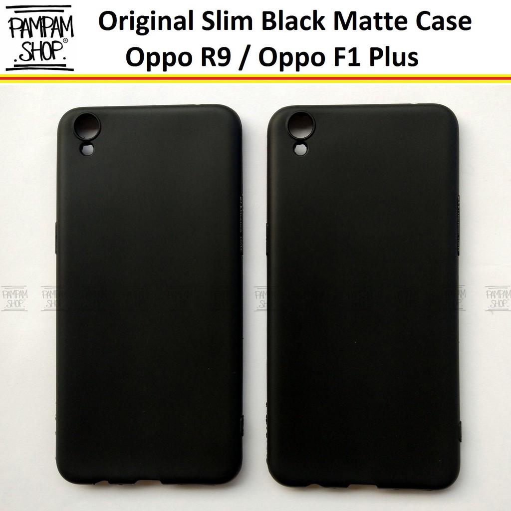 Soft Case Slim Black Matte Oppo F1 Plus F1 R9 Ultrathin Ultra Thin Silikon Silicone Hitam Casing