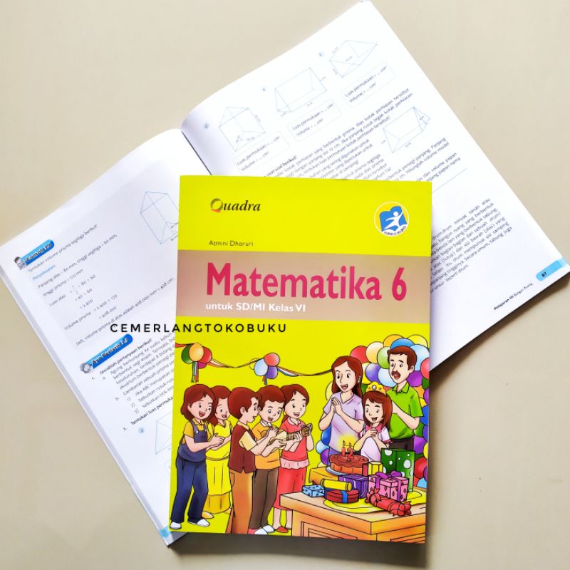 Buku siswa matematika k13 quadra kelas 6 sd mi edisi terbaru di. Buku Matematika Kelas 6 Sd Mi Kurikulum 2013 Penerbit Quadra Rp55 500