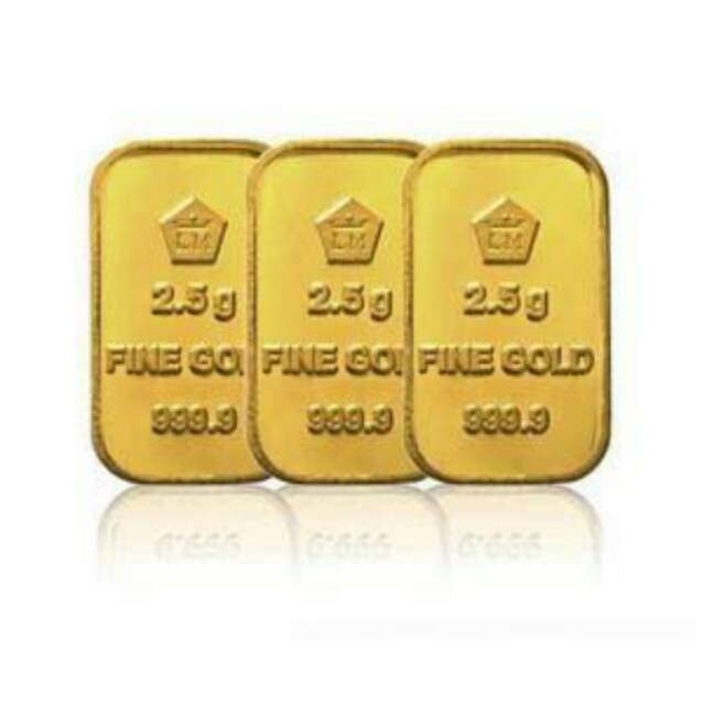 Logam Mulia Emas Antam 2 5 Gram Bersertifikat Fine Gold 999 9 Indonesia 