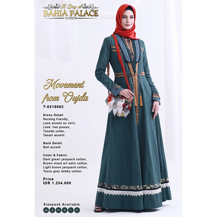 Malangvealisha butik · sale gamis tuneeca bahia cra . Jual Tuneeca Movement From Oujda T0318062 A Day At Bahia Palace Indonesia Shopee Indonesia