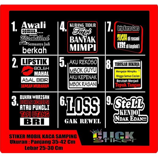 Jual Produk Kata Kata Kaca Mobil Truk Termurah Dan Terlengkap September 2021 Individuals now are accustomed to using the internet in gadgets to view video and image information for inspiration and according to the name of this post I will talk about about Kata Kata Lucu Di Kaca Mobil Depan.