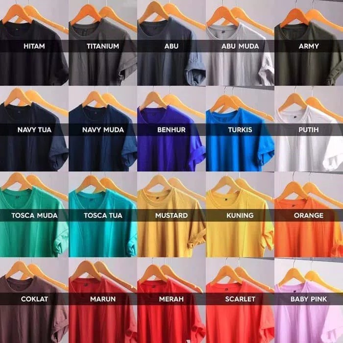 Bahan lembut dan halus 2. Kaos Polos Katun Bambu Organik (Cotton Bamboo T-Shirt