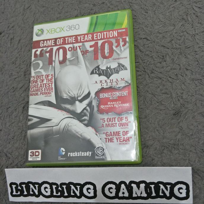 Calling themselves the injustice league, this group now stands in the way of harley and her crew from taking sole control of gotham as the top villains … Jual Falsh Sale Sold Xbox 360 Arkham City Batman 2 Disc Original Asli Indonesia Shopee Indonesia