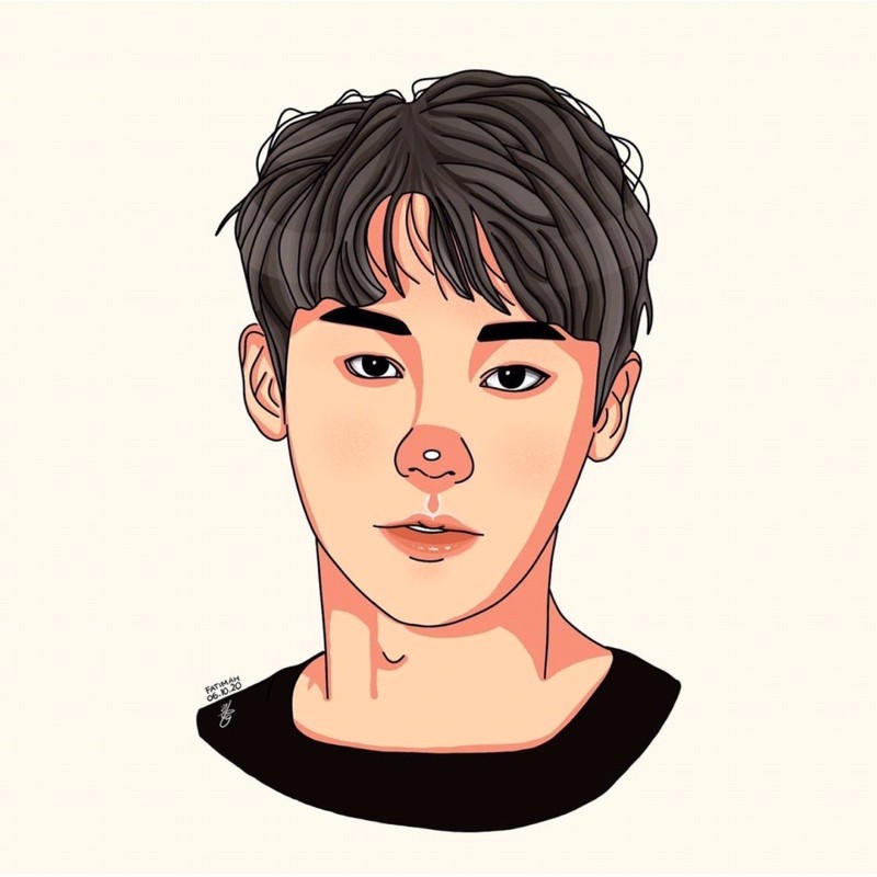 Style 1.Portrait Illustration-Ilustrasi Wajah-Jasa Gambar Animasi Wajah  Digital-Cute Style-Kado Unik | Shopee Indonesia