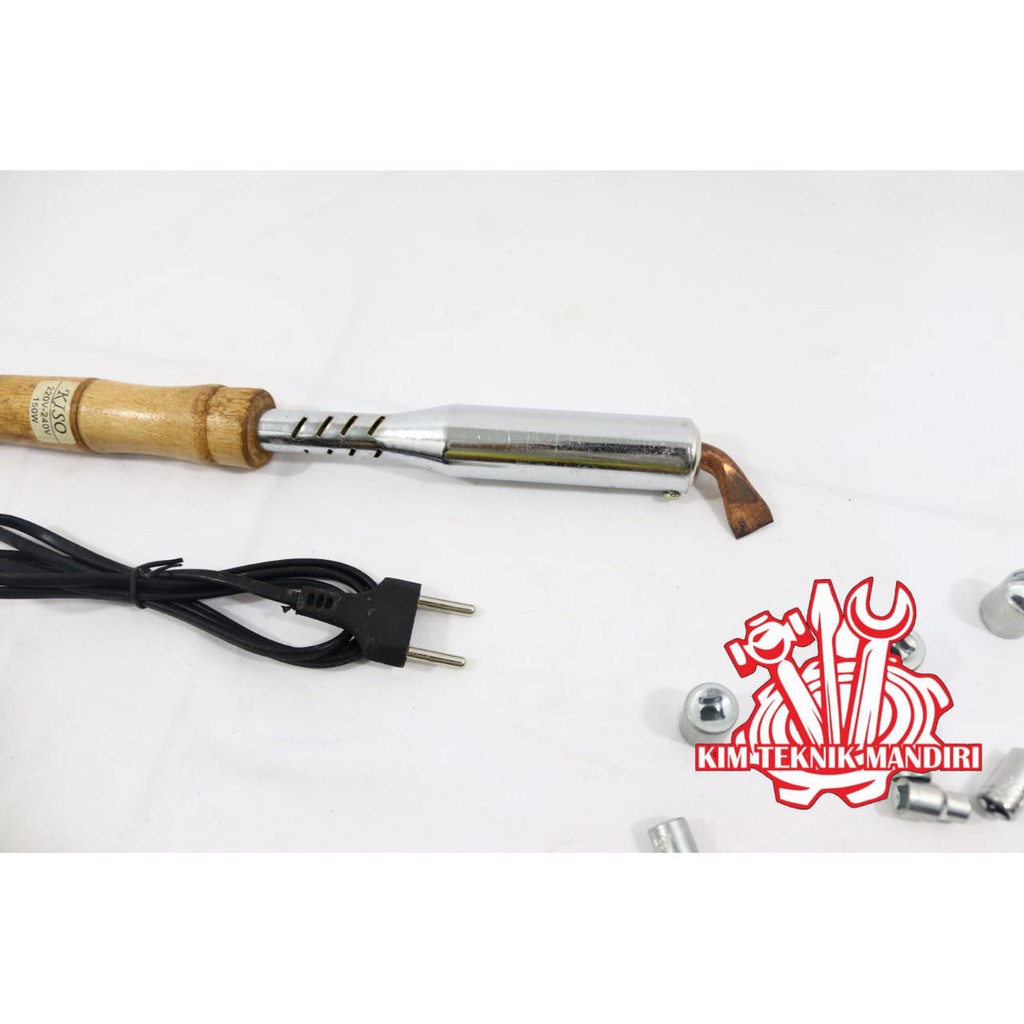 KISO SOLDERING IRON SOLDER KAYU 150W 220V-240V / SOLDER GEPENG AC 150W -  SOLDERING BERKUALITAS OKE | Shopee Indonesia