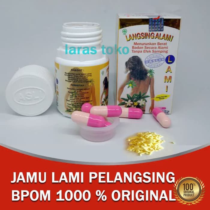 Shop hanya menjual barang asli/original, tidak menjual barang kw atau palsu. Jamu Lami Obat Diet Herbal Pelangsing Badan Susut Lemak Original Asli Shopee Indonesia