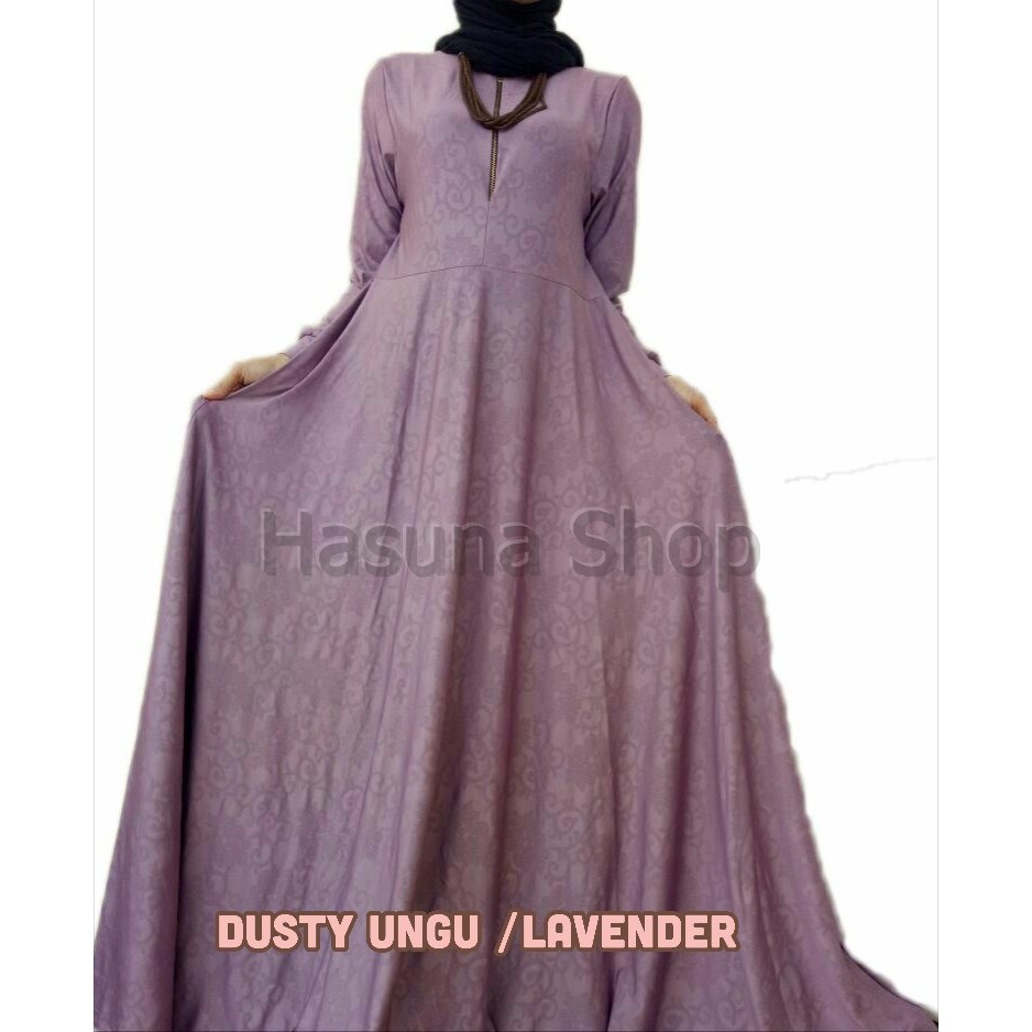 Baju gamis model terbaru polos . Gamis Jersey Dusty Ungu Lavender Motif Relief Hasuna Shop Maxi Long Dress Hasunashop Shopee Indonesia