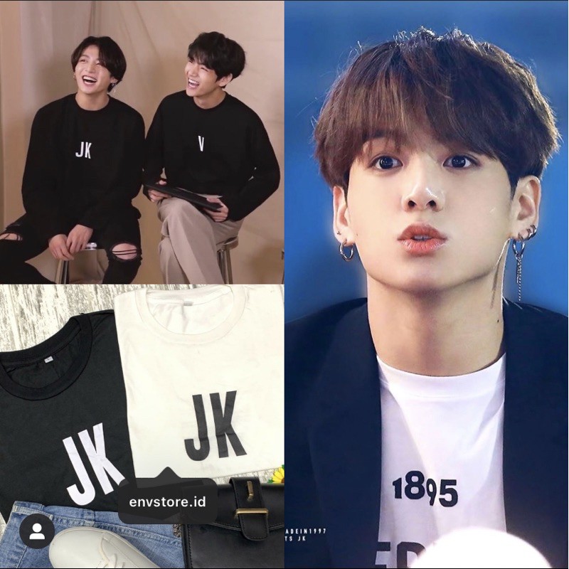 Jual Premium Tee Baju Kaos Kpop Bts Jk Jungkook Hitam Putih Oversize Jumbo Xxl Indonesia|Shopee Indonesia 800_X_800_jpg