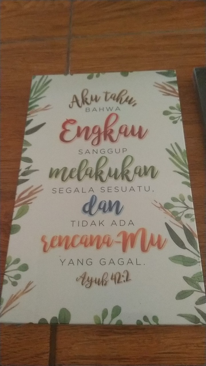 Hiasan Dinding Rohani - Ayub 42:2 | Shopee Indonesia