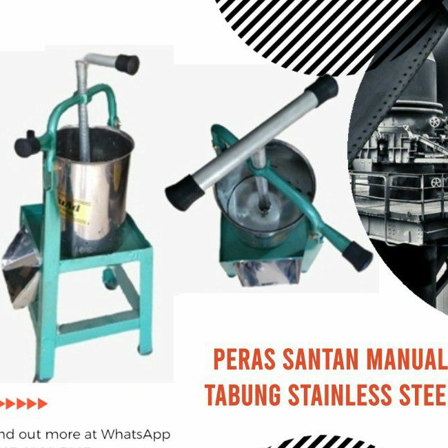 Alat Pemeras Santan Manual Hidrolis Toko Mesin Ukm Graha Mesin Mesin Pemeras Santan Manual adalah mesin yang digunakan untuk memeras santan untuk diambil sarinya dengan cara manual.