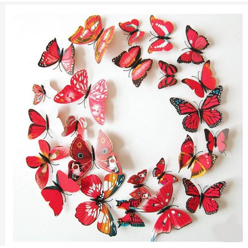 Great on the hands, arms, back, shoulder, sternum or legs. Dapat 12pcs 3d Wall Sticker Dinding Pvc Stiker Dinding Kupu Kupu Motif Shopee Indonesia