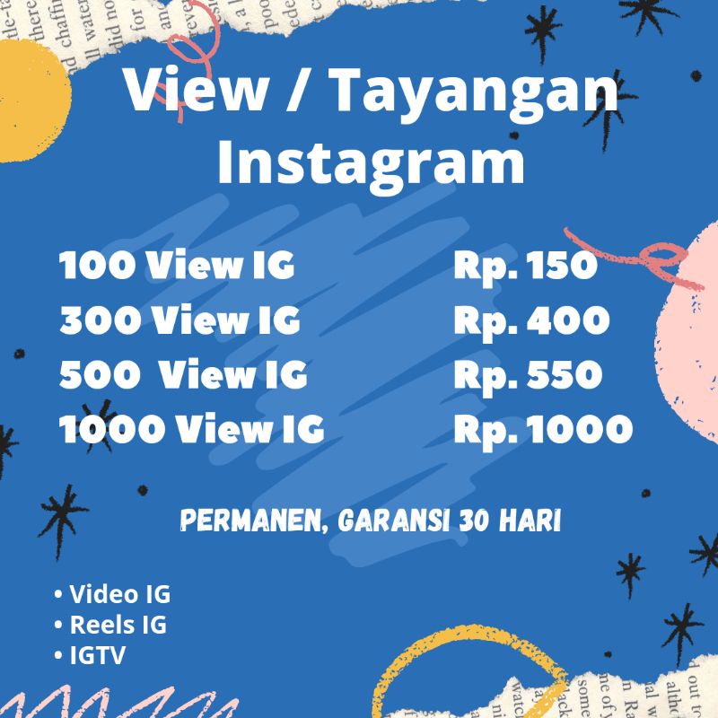 There's no need to buy anything from us. Harga View Igtv Video Terbaru Desember 2021 Biggo Indonesia