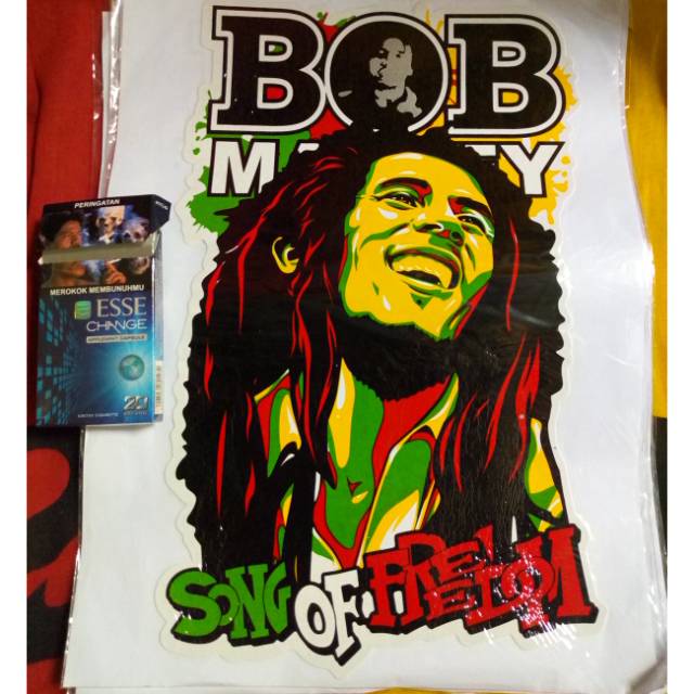 Colours on screen may vary in from actual product due to differences in screen settings,brighten up your room with this self adhesive vinyl gloss finish . Sticker Bob Marley Rasta Reggae Slank Shopee Indonesia
