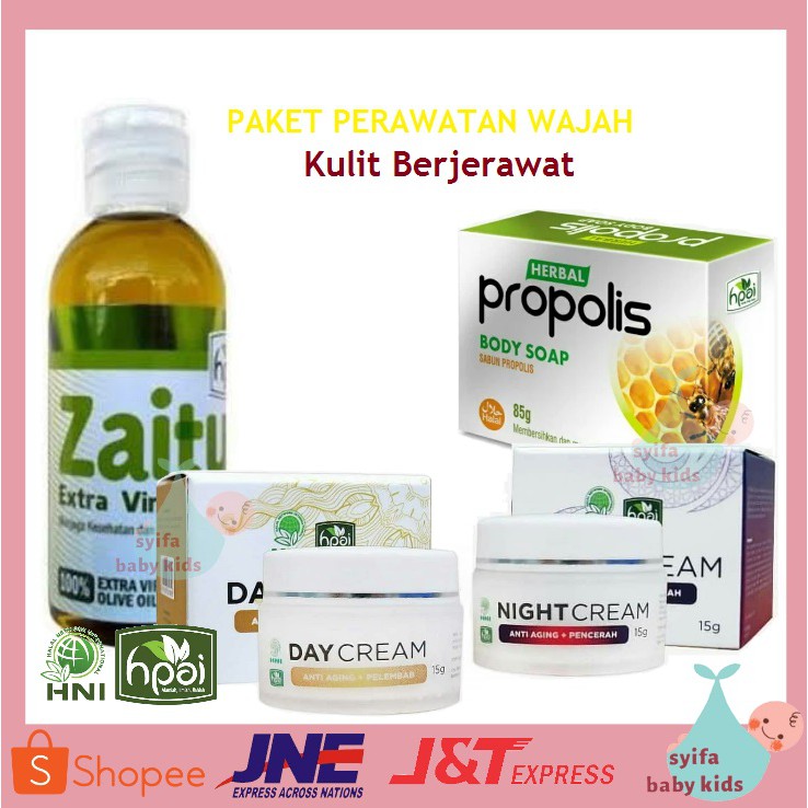 Produk ready stock :) harga paling murah se bukalapak :) sabun kolagen . Jual Sabun Propolis Hpai Paket Day Night Krim Hni Kecantikan Perawatan Kulit Berjerawat Pemutih Zaitun Indonesia Shopee Indonesia