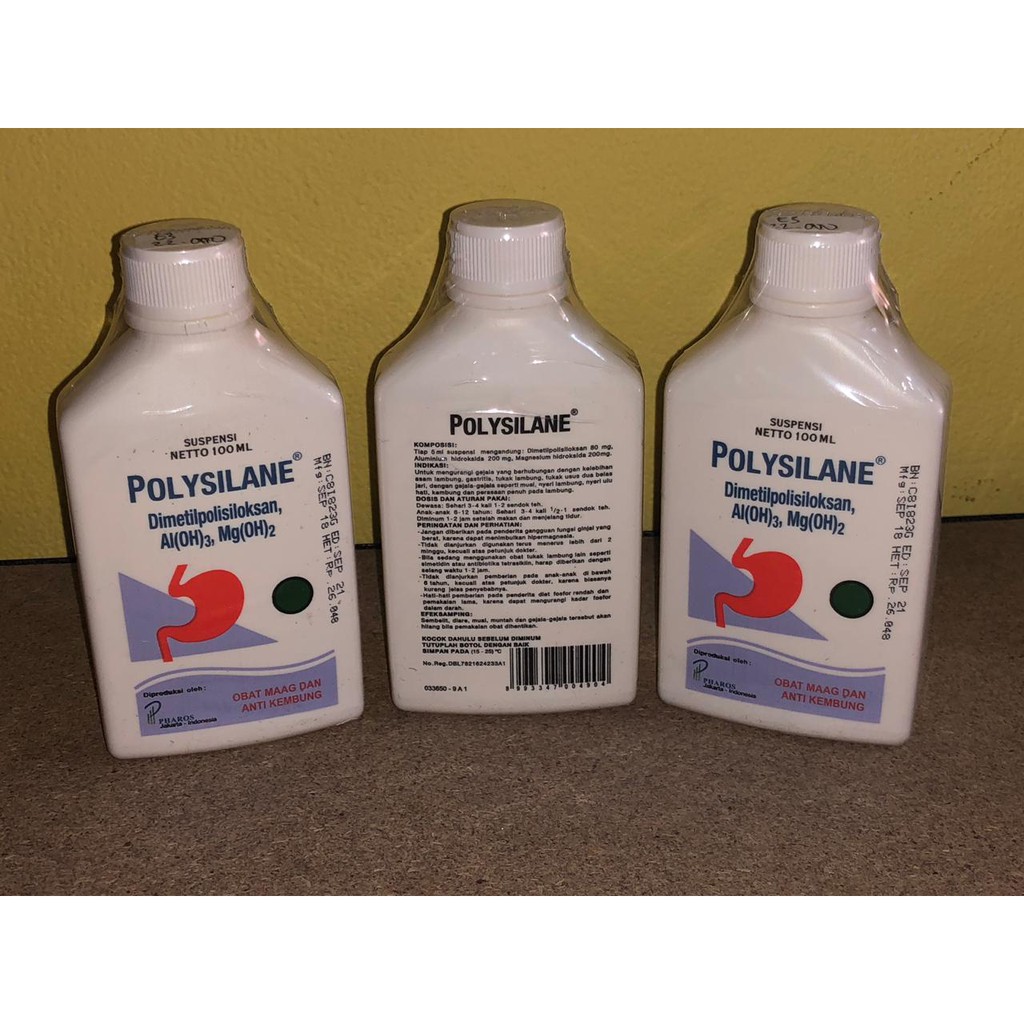 Polysilane Cair Obat Pereda Nyeri Maag Kelebihan Asam Lambung