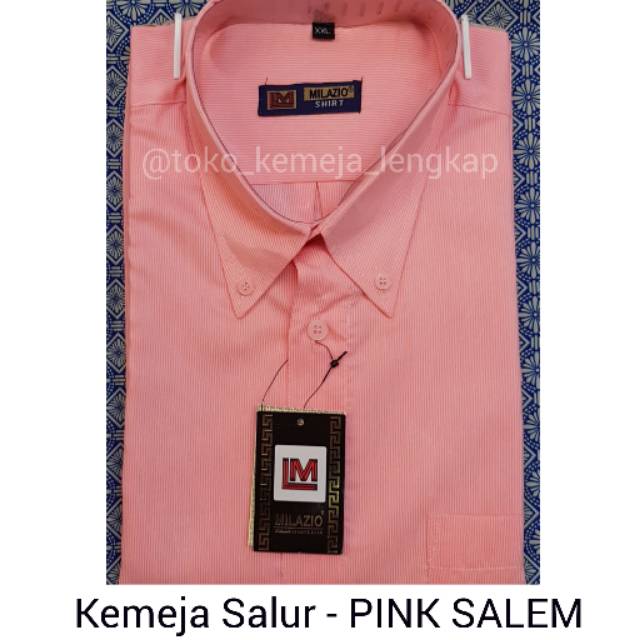 Kemeja pria polos panjang pink peach kemeja warna lengkap. Jual Kemeja Salur Streamy Garis Garis Vertikal Warna Pink Salem Peach Lengan Panjang Pendek Paket Dasi Indonesia Shopee Indonesia