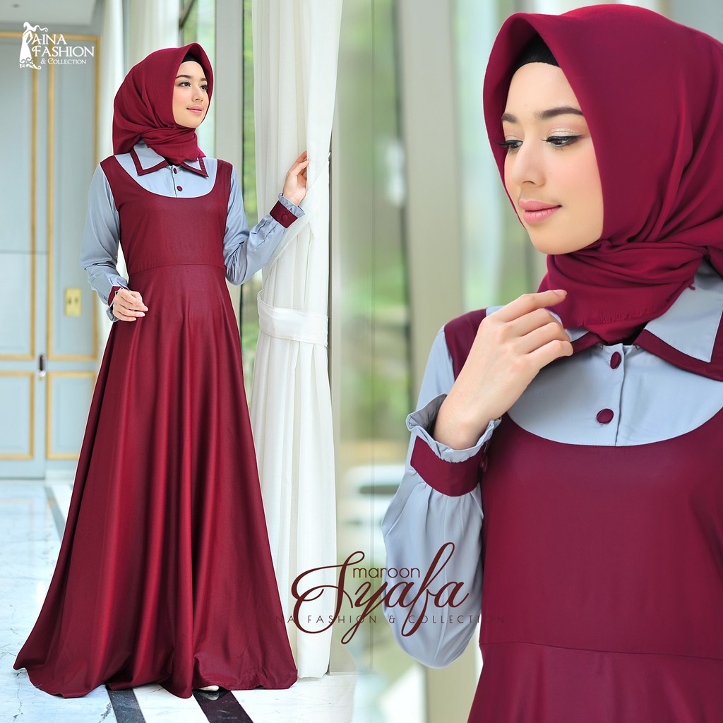30 Desain Terbaru Model Gamis Pesta Elegan Mewah Dan Modern