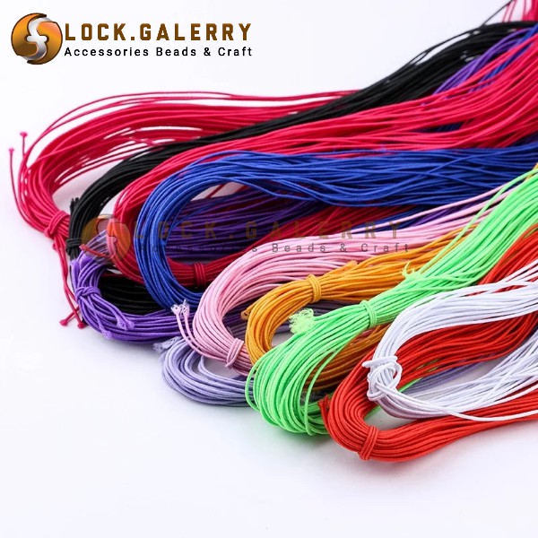 Tali Karet Elastis Bulat Untuk Membuat Gelang Atau Kalung Dan Kerajinan DIY  | Shopee Indonesia