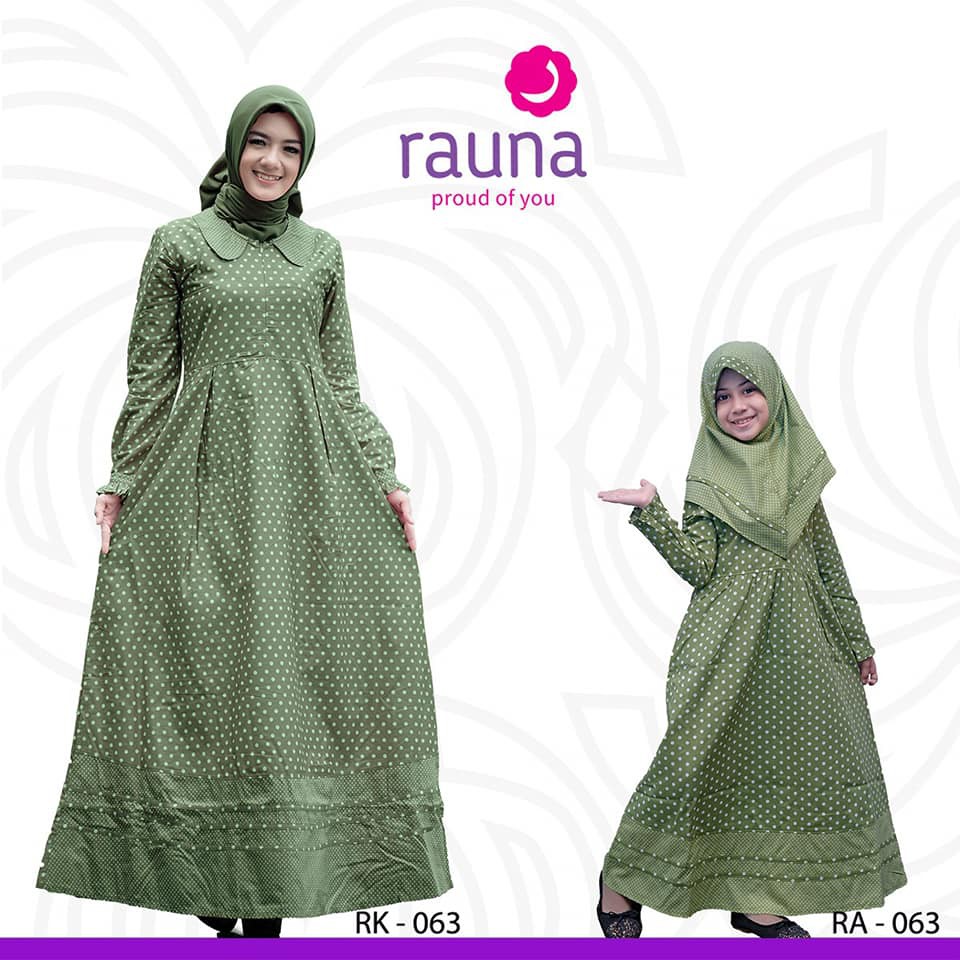 Couple Gamis Ibu Anak Gamis Rauna Rk 63 Fashion Muslim