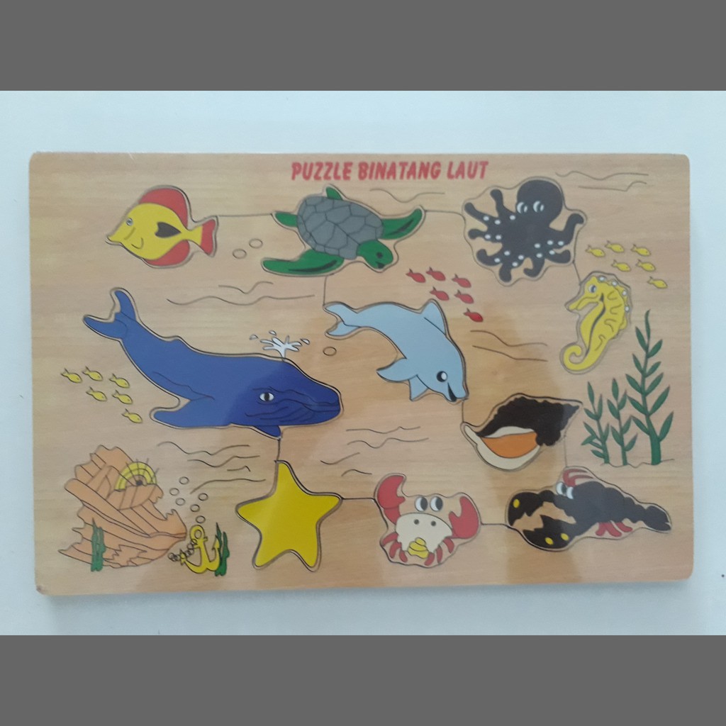 Kertas lipat, gunting, gambar lingkaran. Mainan Edukasi Anak Puzzle Binatang Hewan Shopee Indonesia