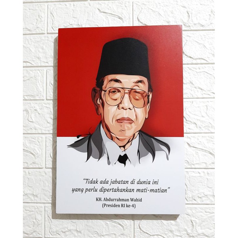 Mengarsip quote sang guru bangsa. Poster Kayu Quote Gusdur Shopee Indonesia