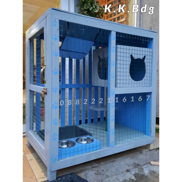 Diy kandang kucing lucu, tetap nyaman tanpa keluar banyak uang. Kandang Kucing Kayu Bongkar Pasang Shopee Indonesia