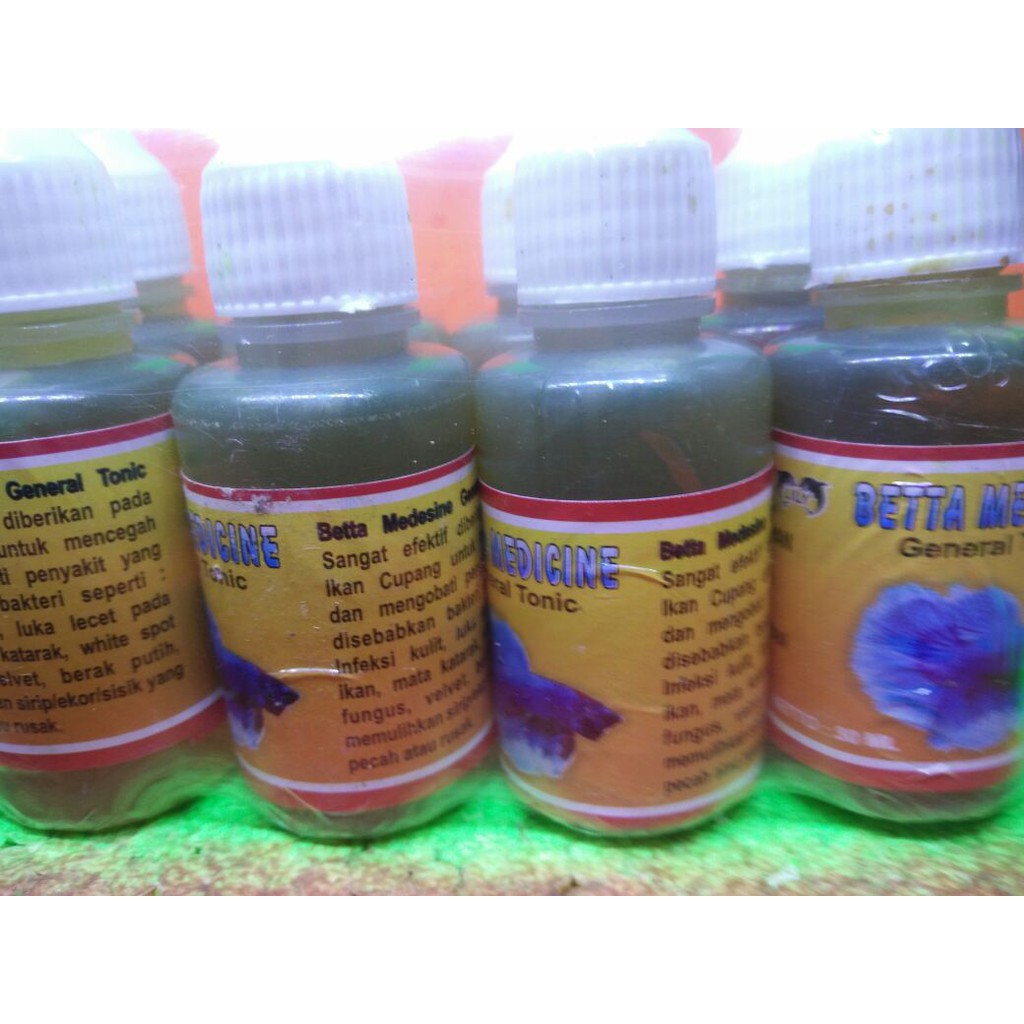 Obat Ikan Cupang Betta Medicine 1 Lusin Isi 12 Kemasan 30ml