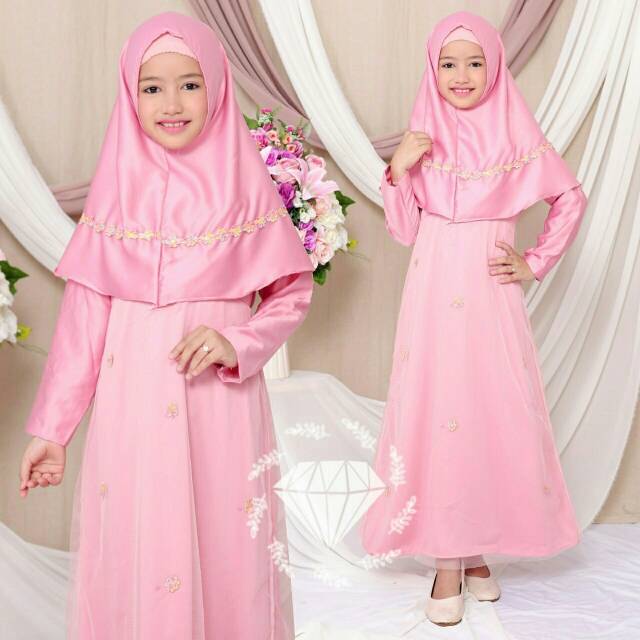 Gamisanak Syarianak Bajumuslimanak Firza Kid Gamis Anak Perempuan
